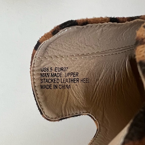 A Rider Girl cheetah/leopard print mules - never worn! - Picture 5 of 7